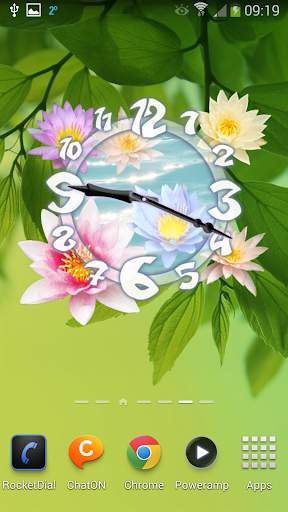 Sacred Flower Clock Widget 3 تصوير الشاشة