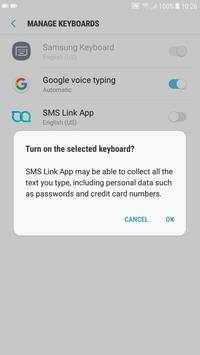 SMS Link App скриншот 2
