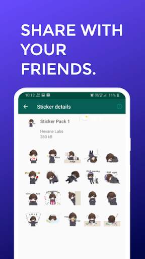Cute & Funny Boys Stickers for WhatsApp screenshot 6