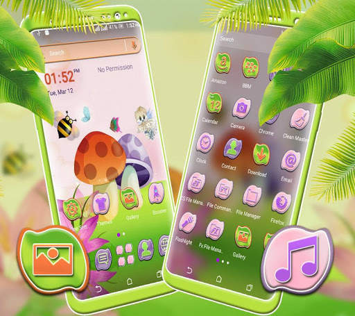 Mushroom Paint Launcher Theme screenshot 2