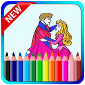 New Princess Coloring Book icon