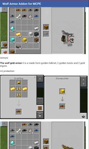 Wolf Armor Addon for Minecraft PE screenshot 1