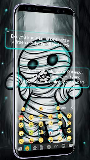 Mummy Wallpaper for Emoji Keyboard स्क्रीनशॉट 3