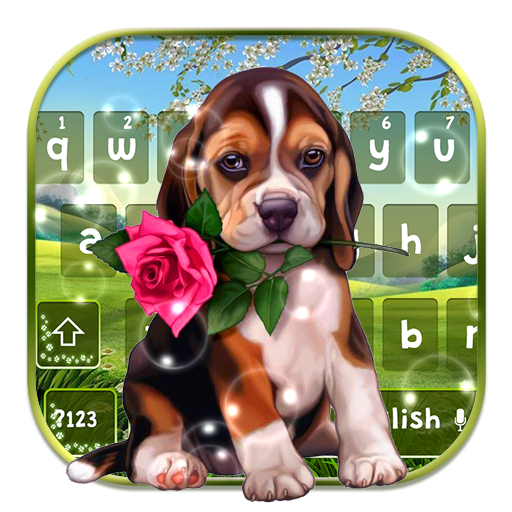 Garden Cute Dog Keyboard icon