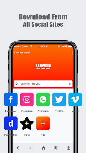 WeMate Video Downloader - Web Browser screenshot 1