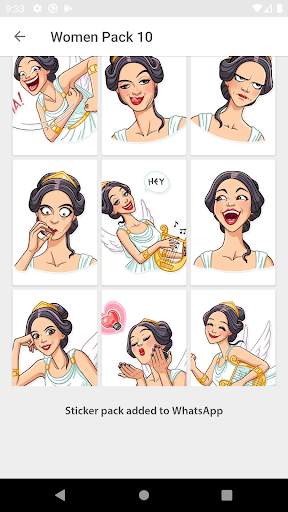 Girls and woman Stickers  - WAStickerApps screenshot 3