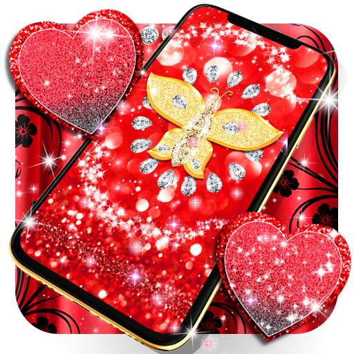 Red glitter live wallpaper 24.1