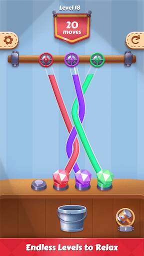 Tangle Fun 3D- Untie all knots screenshot 2