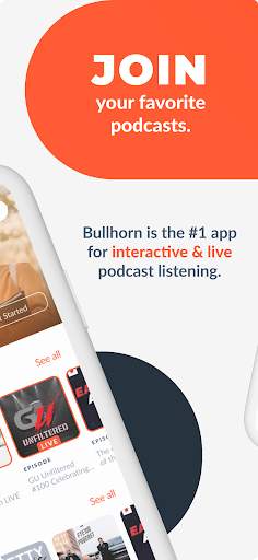 Bullhorn.fm Podcast Player App screenshot 2