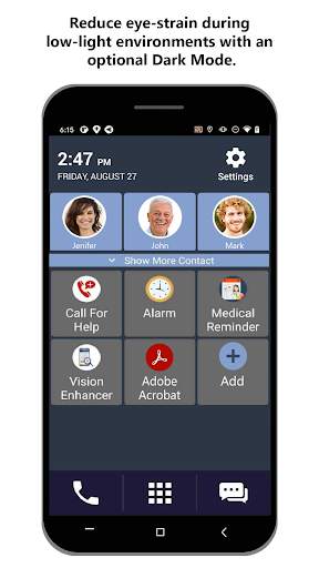 Senior Safety Phone - Big Icons Launcher screenshot 4