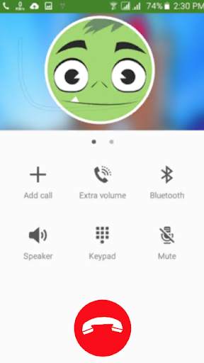 CALL Teen Heroes Titans Go Fake CALL screenshot 5