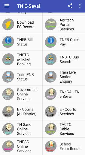 TN E-Sevai - தமிழ்நாடு அணைத்து இணைய சேவைகள் 🌍 screenshot 3