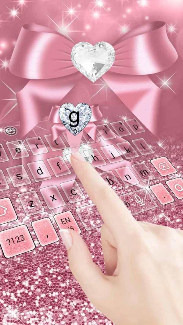 Pink Bow Keyboard screenshot 1