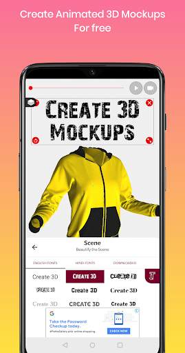 Universal Marketing Mock-up for T-shirts and more 4 تصوير الشاشة