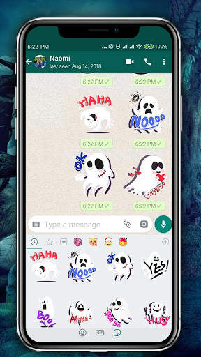 Scary Ghost Emoji Stickers screenshot 1