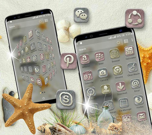 Pebble Feet Launcher Theme screenshot 2