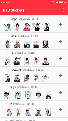 BTS Stickers For WhatsApp - WAStickerApps screenshot 2