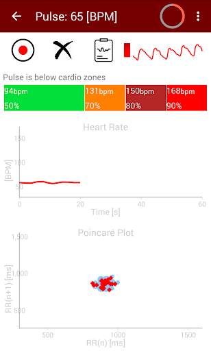 HRV Camera ECG BLE screenshot 1