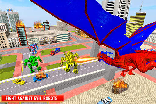 Flying Dragon Robot Transform: Bus Robot Transport screenshot 2