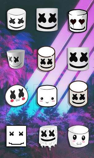 Marshmello Mask Camera Photo Editor screenshot 1