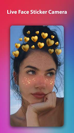 Live Face Sticker Camera screenshot 4
