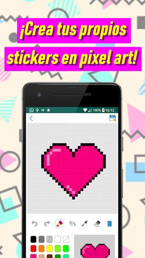Stixel - Stickers en Pixel Art para WhatsApp screenshot 1