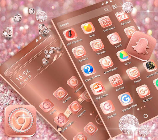 Rose Gold Launcher Theme screenshot 3