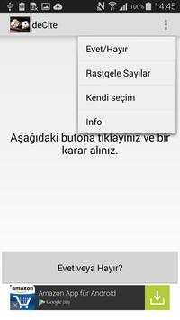 Karar yardımcısı - deCite screenshot 1