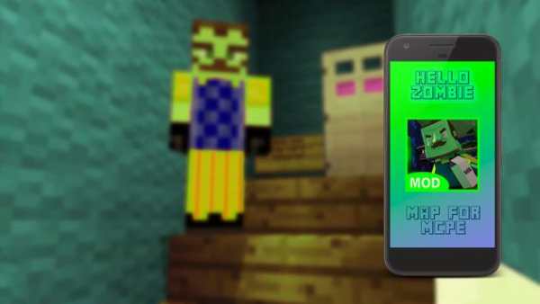 Hello Zombie Map for MCPE 2 تصوير الشاشة