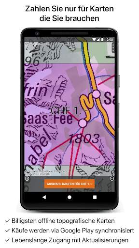 Topo GPS Schweiz screenshot 2