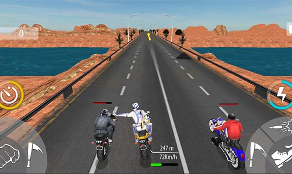 Bike Attack Race Highway Tricky Stunt Rider screenshot 4
