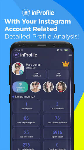 inProfile - Pengikut analisis untuk Instagram screenshot 1