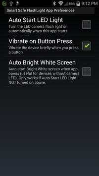 Smart Safe LED Flashlight Free screenshot 4