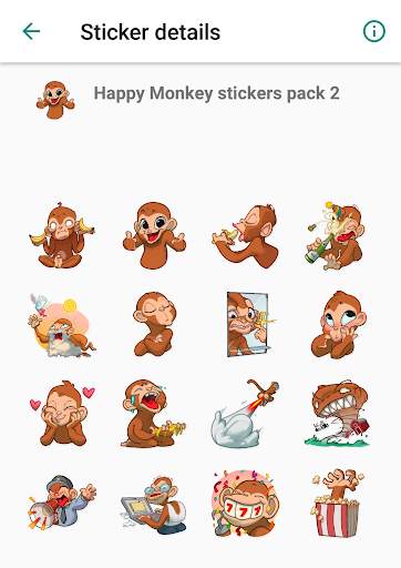 Funny Crazy Monkey Stickers screenshot 6
