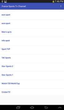 France Sports Tv Channels screenshot 2