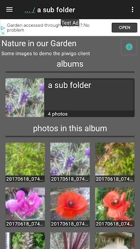 Piwigo Client - Free screenshot 1