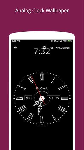 Analog Clock Wallpaper screenshot 2