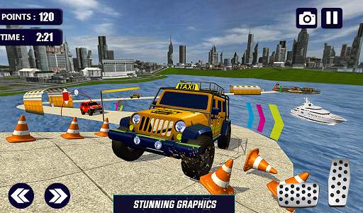 Prado Taxi Car Impossible Tracks Crazy Car Stunts screenshot 9