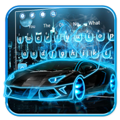 Neon Araba Klavye Tema icon