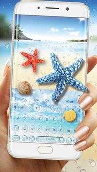 Starfish Keyboard Theme for Samsung S8 screenshot 1