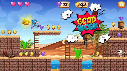 Blue Hedgehog Runner Dash скриншот 4