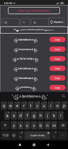 free fire pro nickname generator screenshot 1