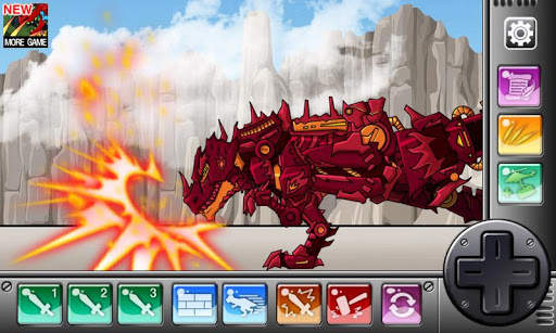 Fire Tyrannosaurus - Dino Robot : Dinosaur Game screenshot 2