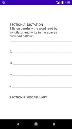 SATANDARD FOUR ENGLISH PAST PAPERS NEW SYLLABUS screenshot 2