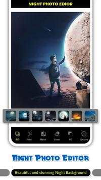 Night Photo Editor App 2 تصوير الشاشة