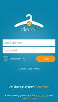 Cleanit-On demand dry cleaning screenshot 1