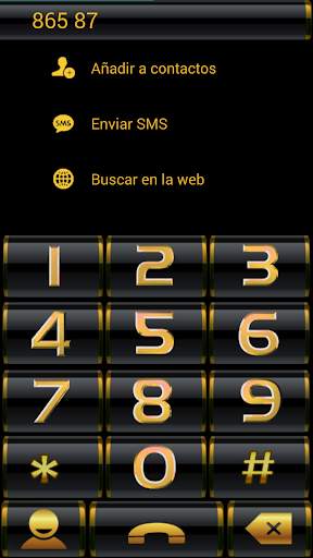THEME GOLD BLACK 3 EXDIALER screenshot 2