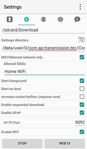 Transmission BTC - Torrent Downloader screenshot 4