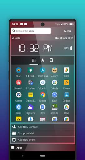 Chroma Launcher - Pocket PC Style Home screenshot 3