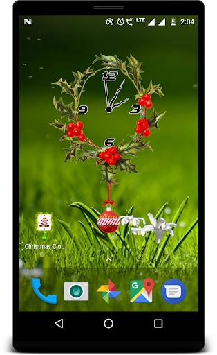 Christmas clock live wallpaper screenshot 1